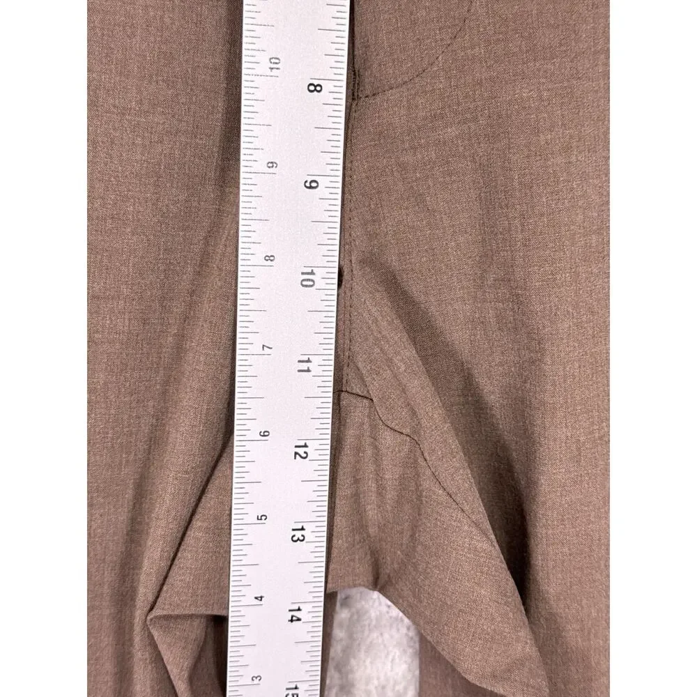 State & Liberty Athletic Fit Stretch Wool Suit Dress Pants 38 x 26 Mens Brown
